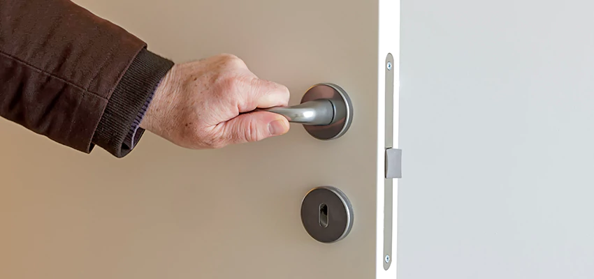 Restroom Locks Privacy Bolt Installation in Kingsburg, California